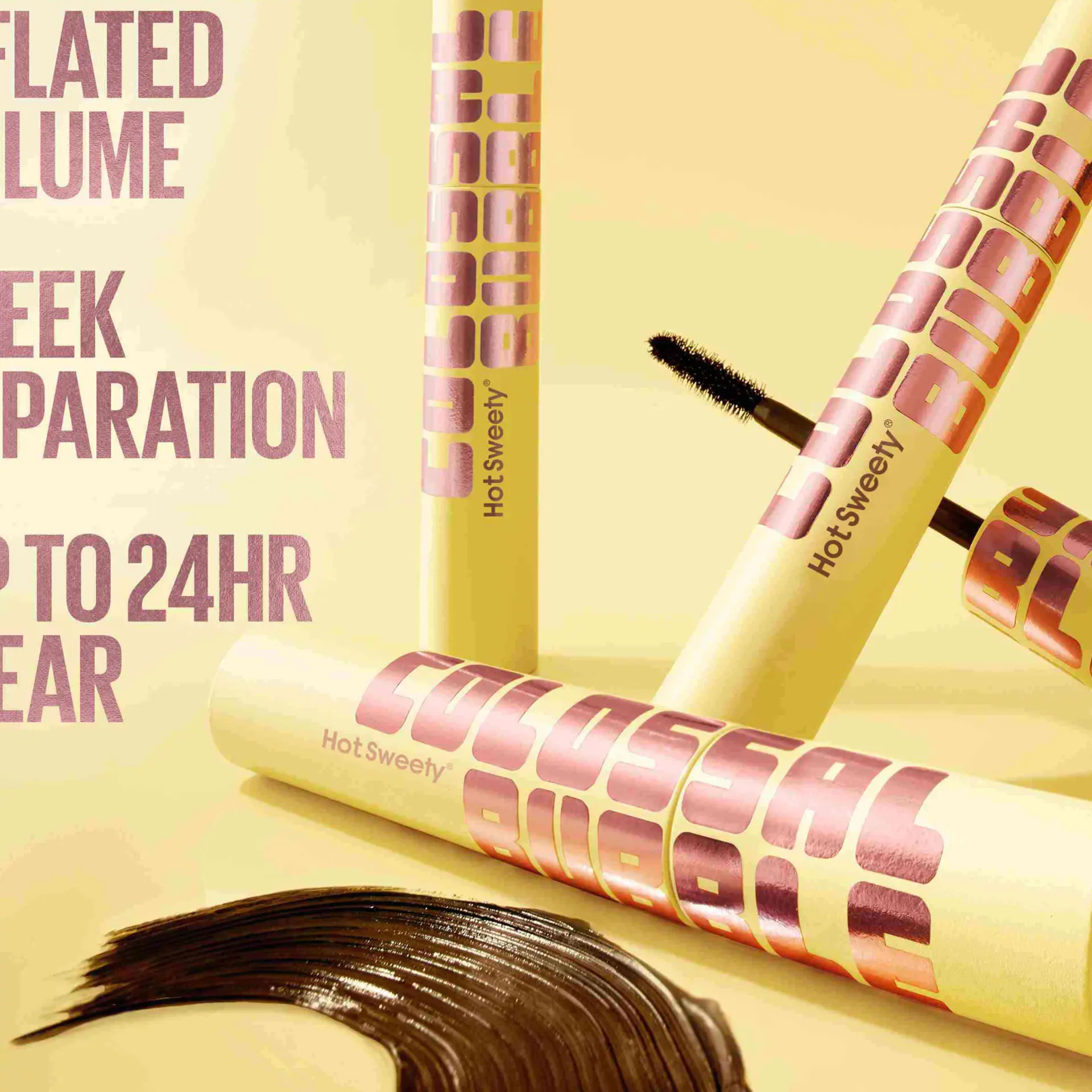 Lash Sensational Sky High Washable Mascara Makeup, Volumizing, Lengthening, Defining, Curling