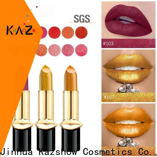 Kazshow trendy dark red lipstick matte from China for lips makeup
