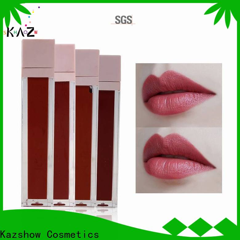 Kazshow light pink lip gloss advanced technology for business