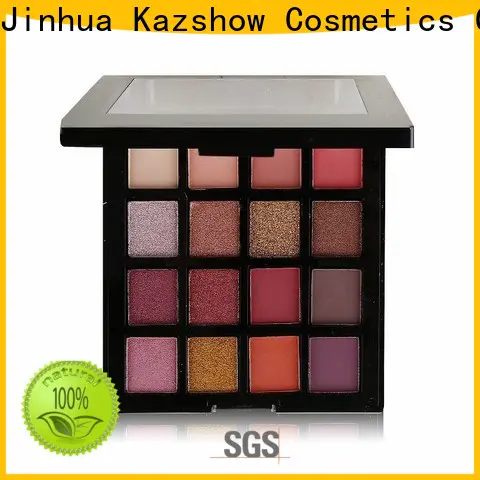 Kazshow Anti-smudge matte eyeshadow palette cheap wholesale for eyes makeup