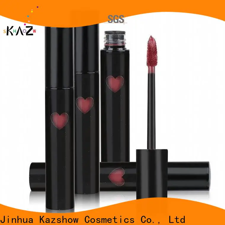 Kazshow long lasting lip gloss environmental protection for lip makeup