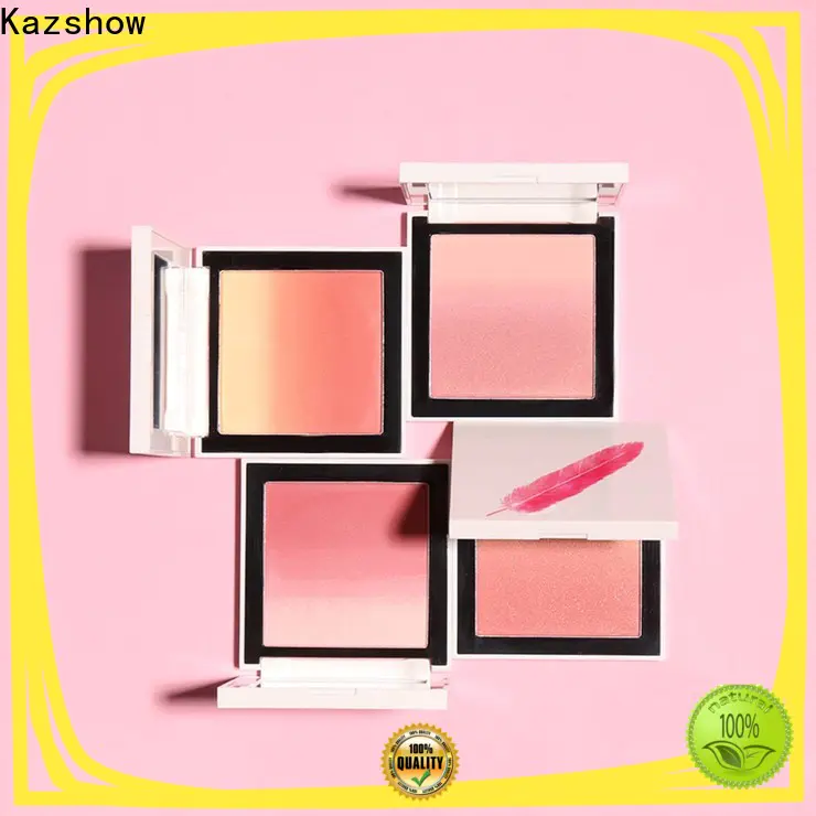 Kazshow natural shimmer blush factory price for cheek