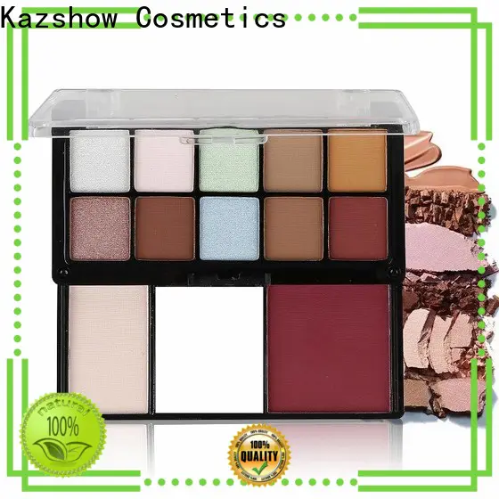 Kazshow various colors natural eyeshadow palette china products online for beauty