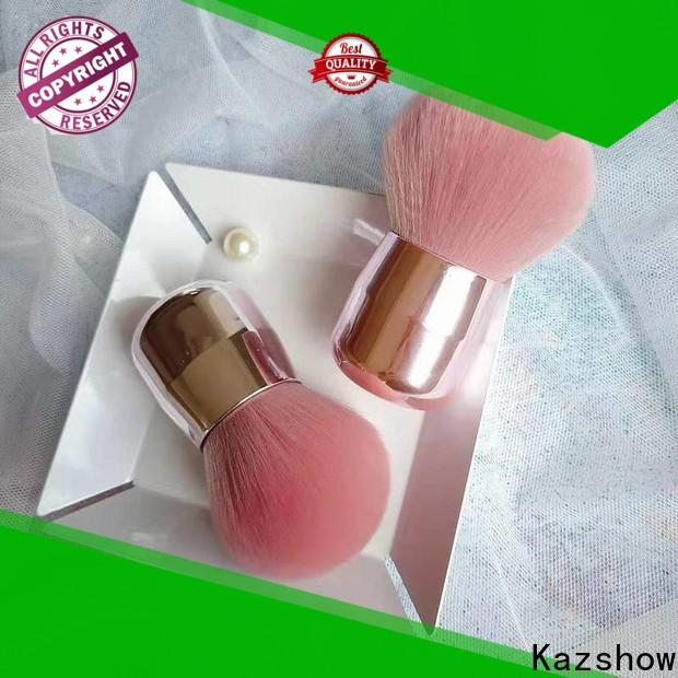 Kazshow pink makeup brushes directly sale for highlight makeup