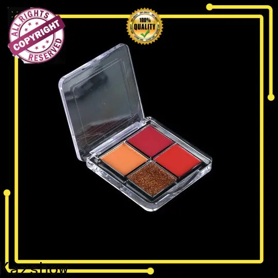 Kazshow colorful natural eyeshadow palette cheap wholesale for eyes makeup