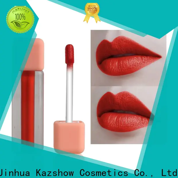 Kazshow light pink lip gloss advanced technology for lip makeup