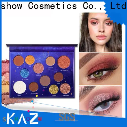 Kazshow various colors good eyeshadow palettes cheap wholesale for eyes makeup