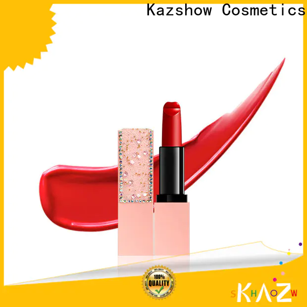 Kazshow unique design red lipstick makeup online wholesale market for women