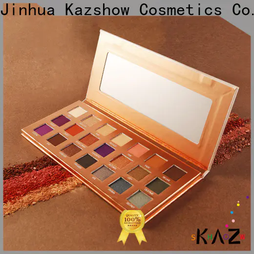 Kazshow waterproof good eyeshadow palettes manufacturer for eyes makeup