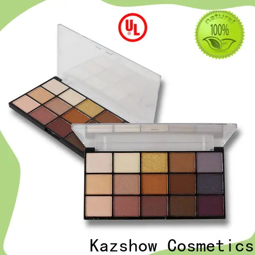 Kazshow glitter professional eyeshadow palette wholesale products for sale for eyes makeup