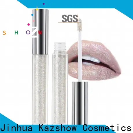 Kazshow long lasting pink lip gloss environmental protection for lip