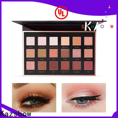 Kazshow various colors natural eyeshadow palette cheap wholesale for women