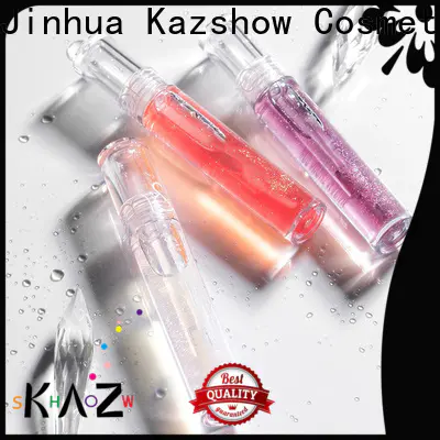 Kazshow sparkly good lip gloss environmental protection for lip