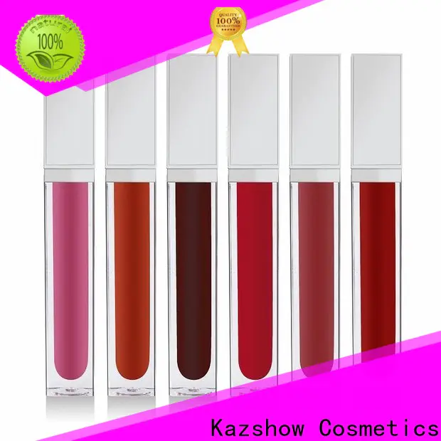 Kazshow sparkly shiny lip gloss environmental protection for lip makeup