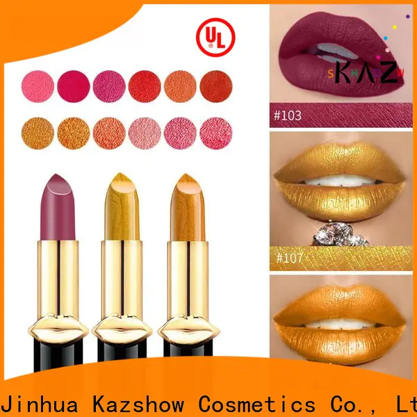Kazshow Latest brick color lipstick factory for women