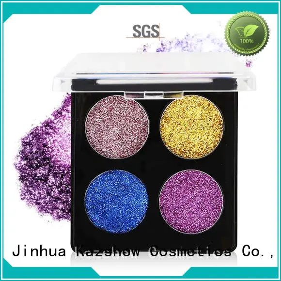 Kazshow glitter eyeshadow palette cheap wholesale for beauty