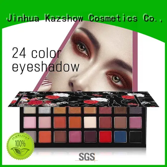 Kazshow waterproof professional eyeshadow palette manufacturer for eyes makeup