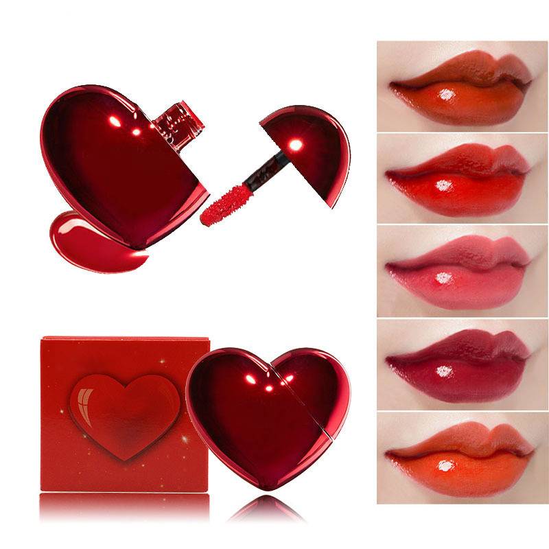sparkly red lip gloss environmental protection for lip-1