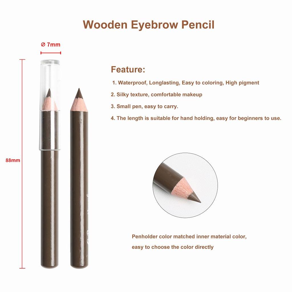 Creamy Waterproof Long-lasting Wooden Eyebrow Pencil YCP22033