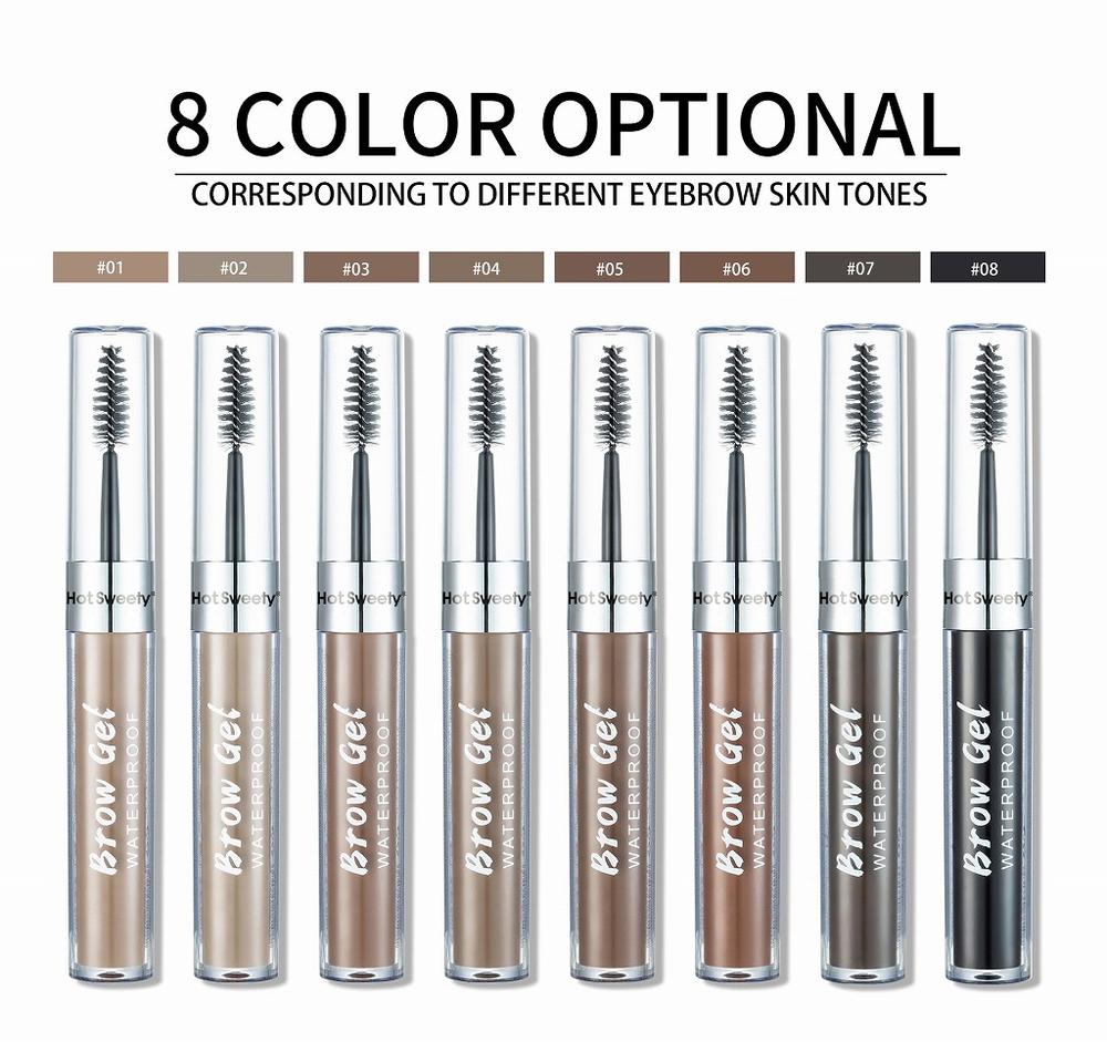 Tattoo Eyebrow Gel Tint Waterproof Easy to Use Sweat-proof Double-head with Brush Brow Coloring Cream for Beginner YCG22001