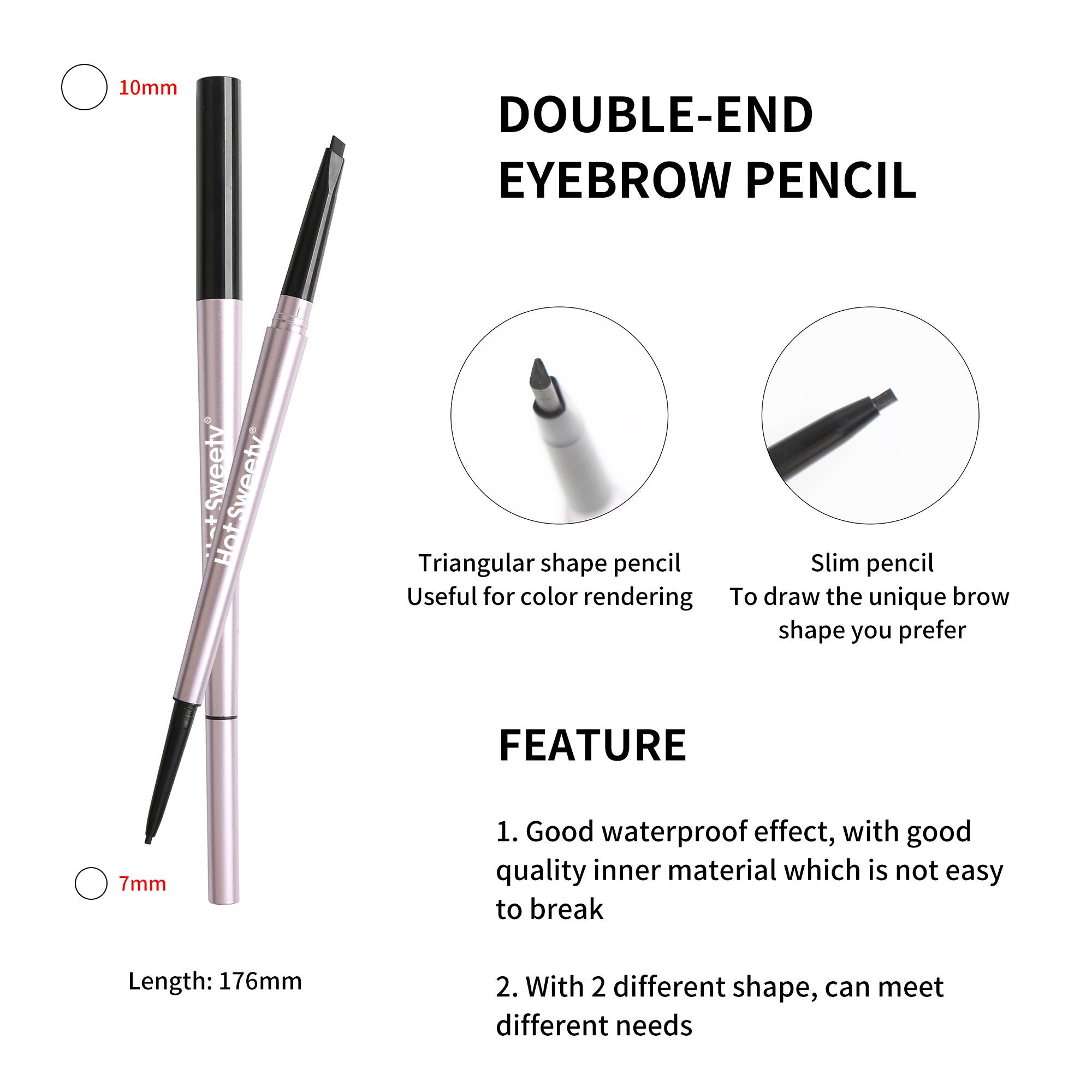 Eyebrow Pen Dual-ends Thick & Fine Tip Retractable Waterproof Long-lasting YCP21004