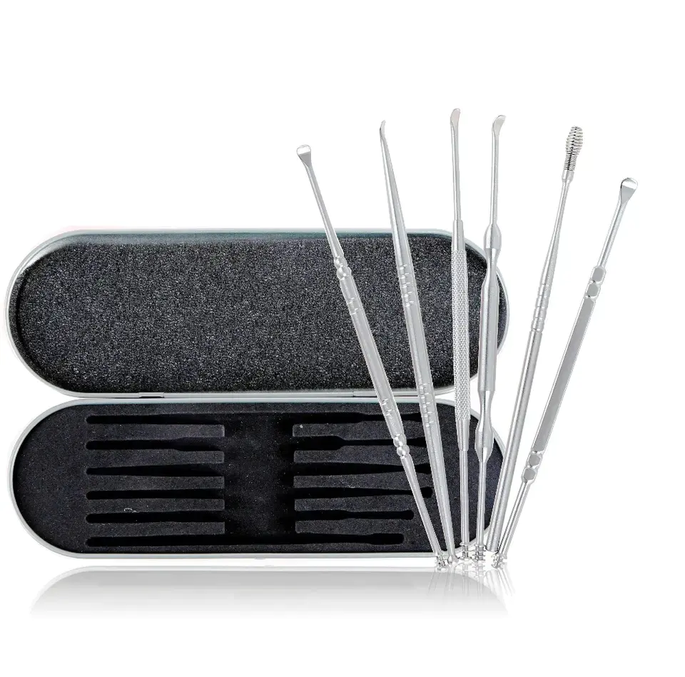 6 in 1 Portable Ear Pick Wax Removal Curette Cleaner