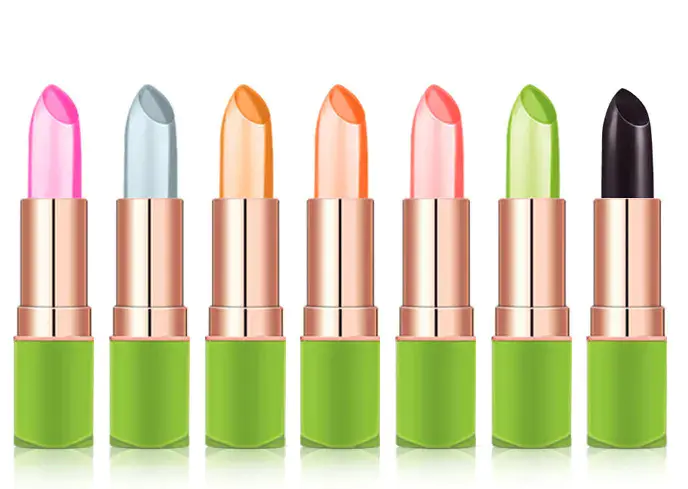 Color-changing lipstick