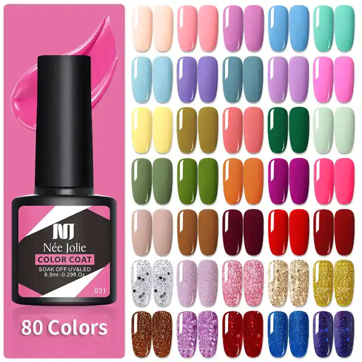 Glitter solid color phototherapy glue Gel Nail Polish