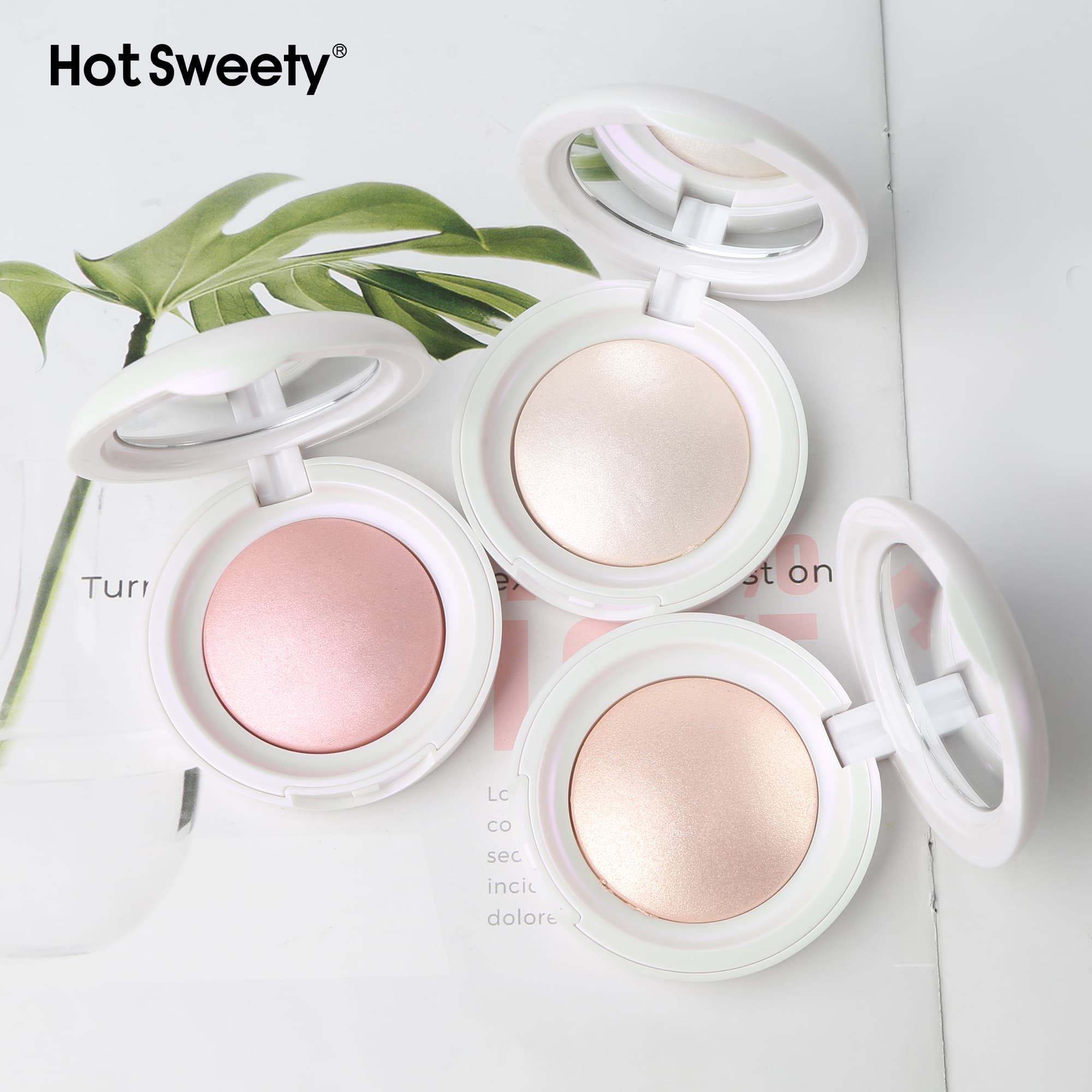 Highlighter Makeup - Baked Contour Powder & Face Highligher