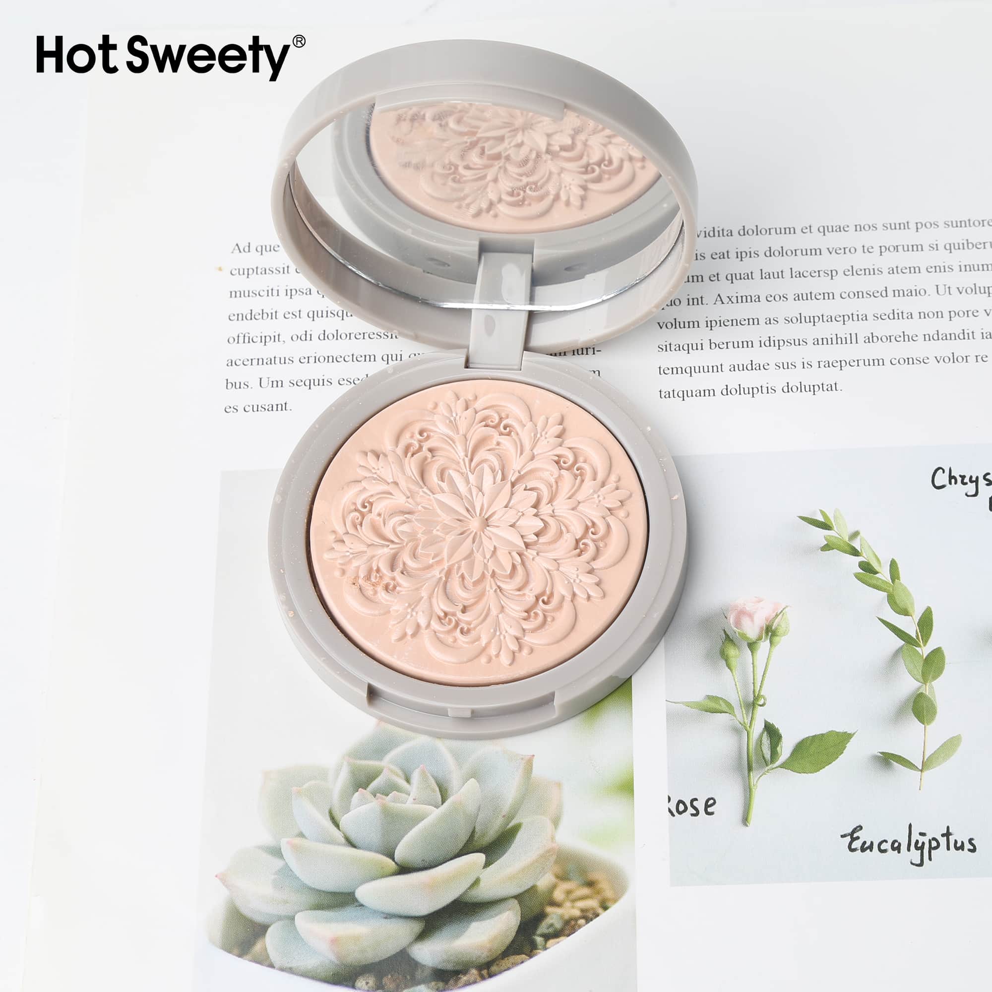 Oil Control Face Pressed Powder,Matte Smooth Flawless Finishing Powder Makeup