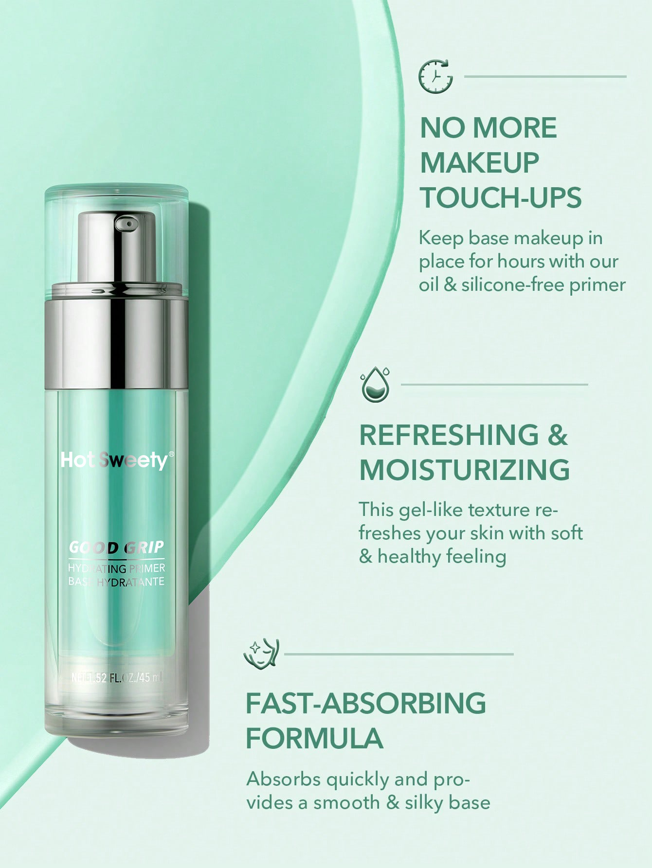 Good Grip Hydrating Primer Oil Control Moisturizing Primer Gel Smooth Fine Lines Oil