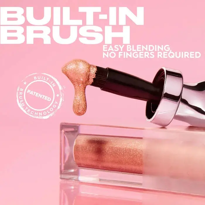 Glimmer Liquid Shadow, Smudge-Proof Shimmer Eyeshadow Makeup, Long Lasting, High Pigment
