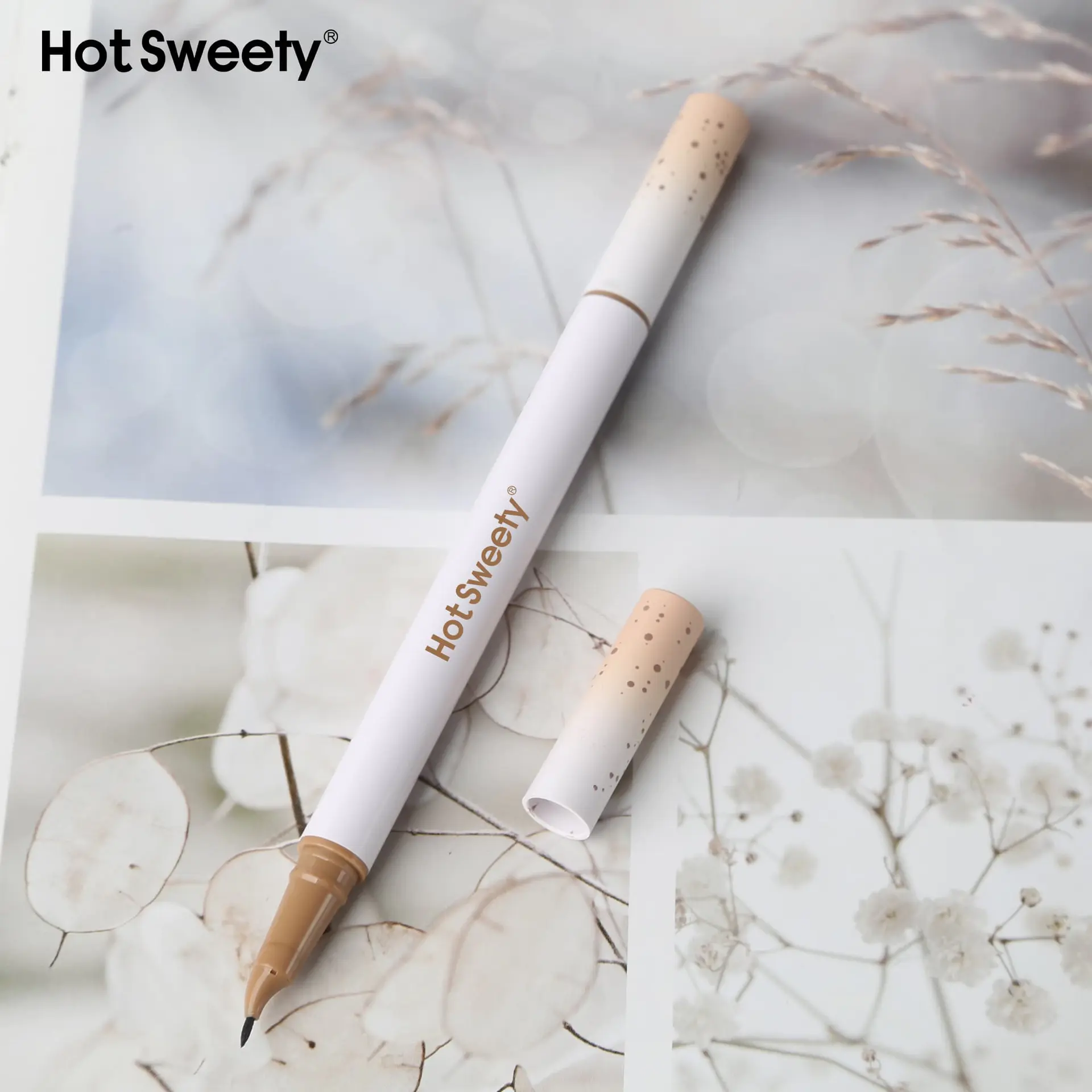 Tasker Line & Detail Eyeliner Pen-Black 2 In 1 Waterproof Double Head Liquid Eyeliner Pencil