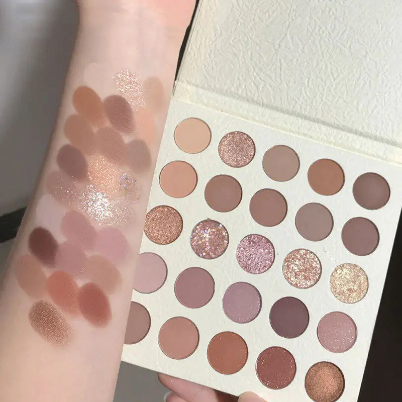 Diy Luxury High Pigment Makeup Palletes Shimmer Eyeshadow Palette Custom Logo Cruelty Free Nude Eyeshadow Palette