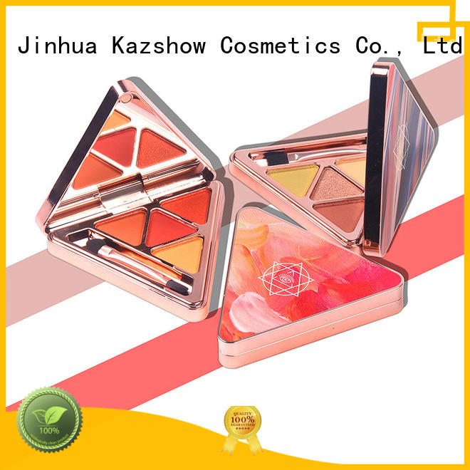 Kazshow permanent shimmer eyeshadow palette manufacturer for women