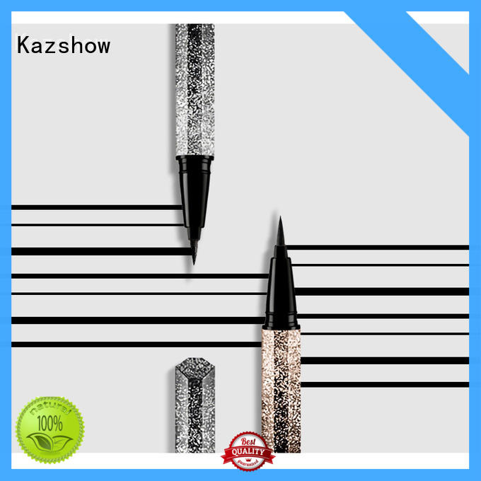 Kazshow Anti-smudge glitter eyeliner pen china factory for makeup