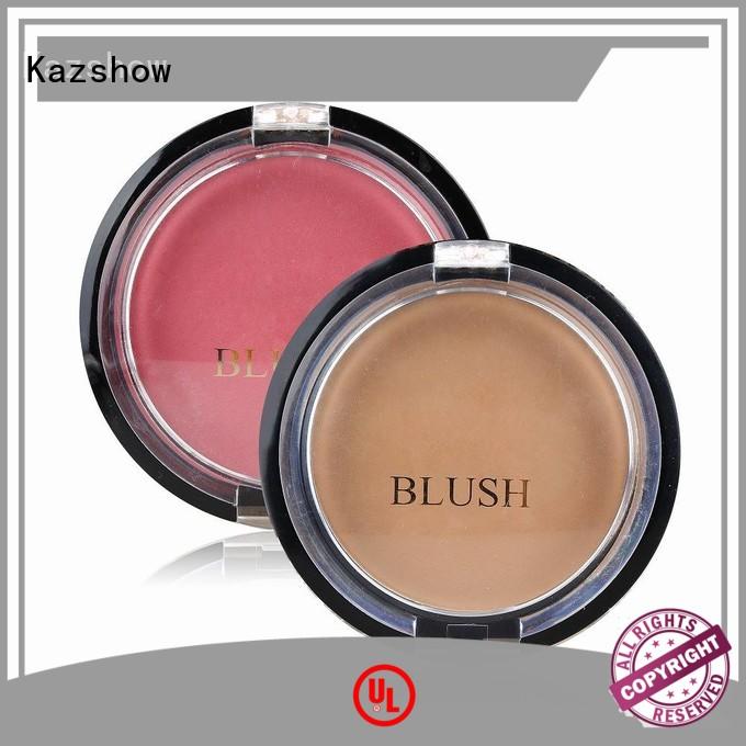 Kazshow fashionable pink blush makeup for cheek