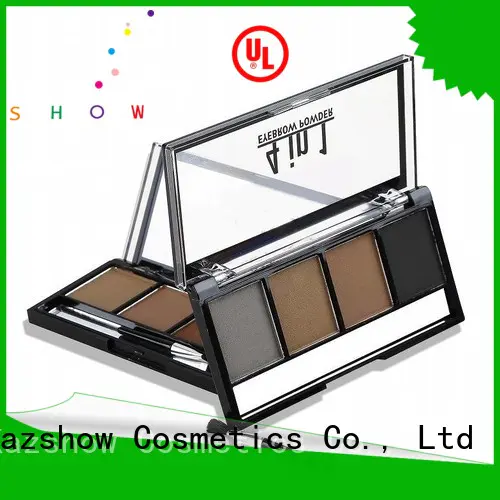 Kazshow long lasting dark brown eyebrow powder from China for eyebrow