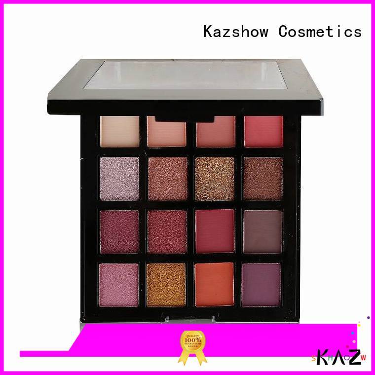 Kazshow Anti-smudge glitter eye palette cheap wholesale for eyes makeup