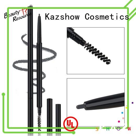 Kazshow long lasting black eyebrow pencil design for eyebrow