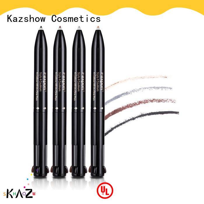 Kazshow long lasting felt tip eyebrow pen design for eyebrow