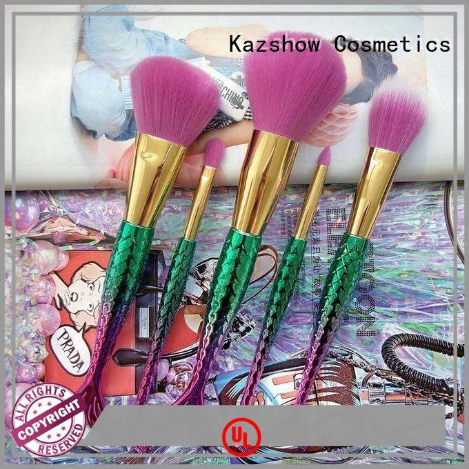 Kazshow full makeup brush set factory price for eyes makeup