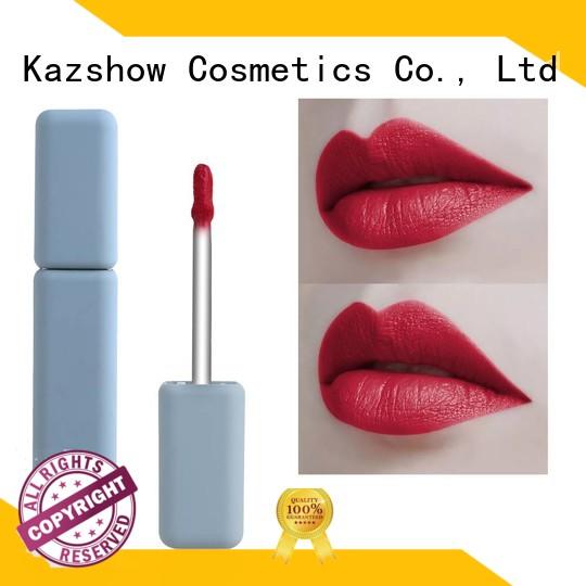 Kazshow long lasting light pink lip gloss environmental protection for lip