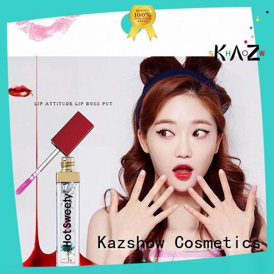 Kazshow popular lip gloss oil personalized for lips makeup
